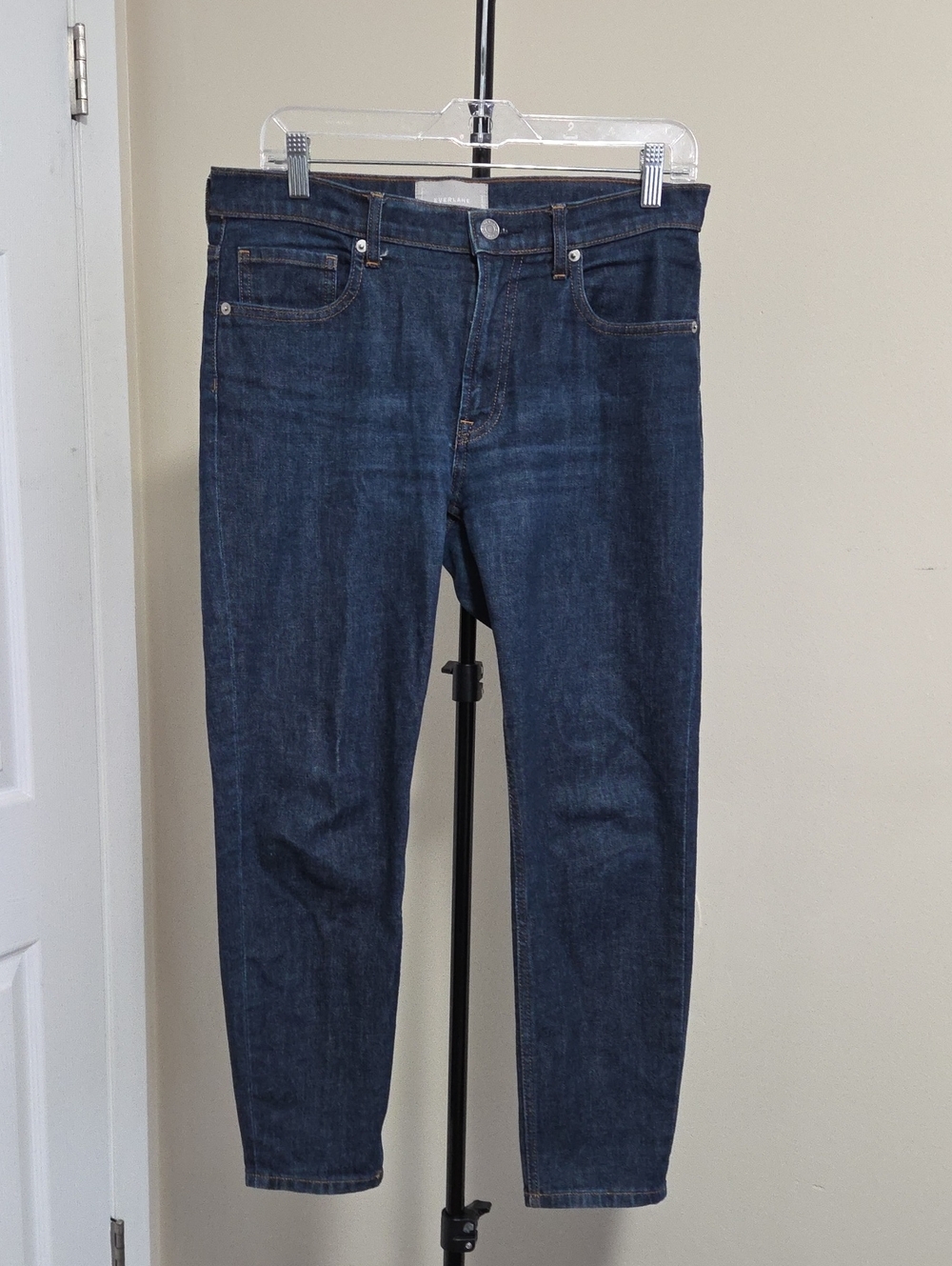 Everlane Slim Straight Jeans - Dark Blue